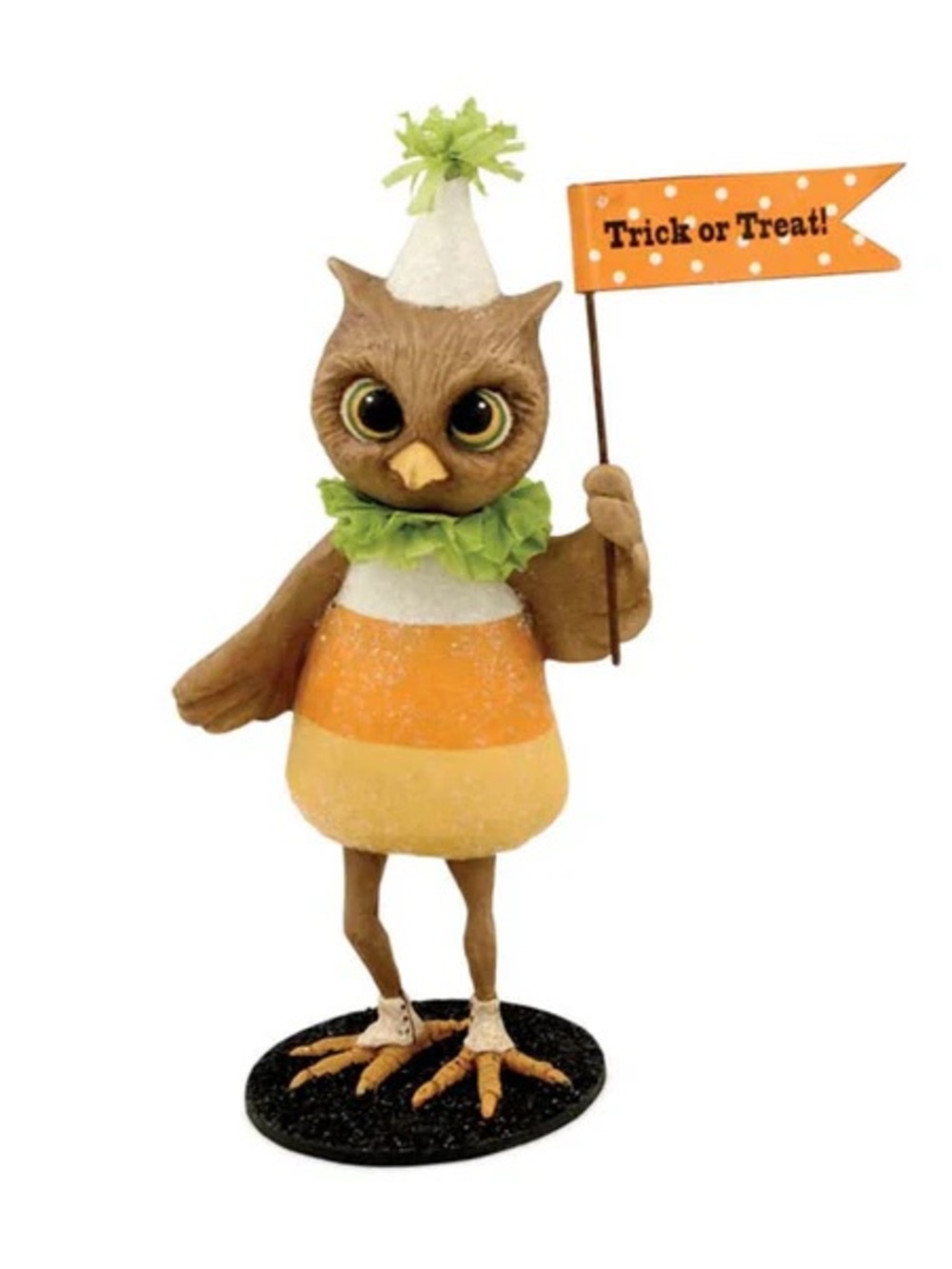 Bethany Lowe Designs Candy Corn Hootie Owl Figurine